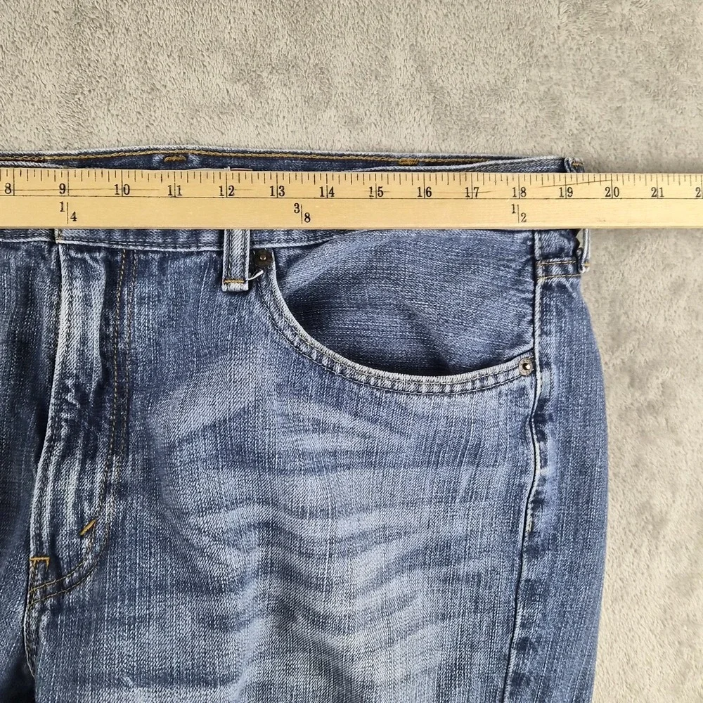 Levis 559 Relaxed Straight Jeans Mens 38x32 Blue Denim Medium Wash Cotton Y2K